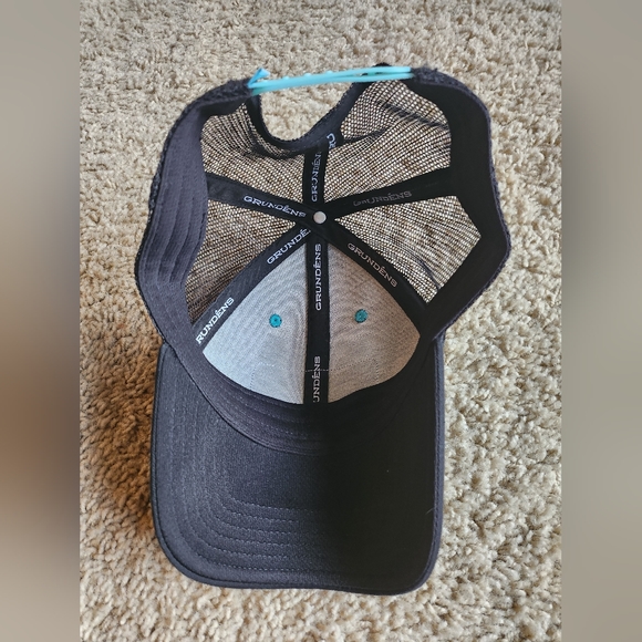 Grundens Women's Script Trucker Ball Cap Hat - Picture 2 of 2